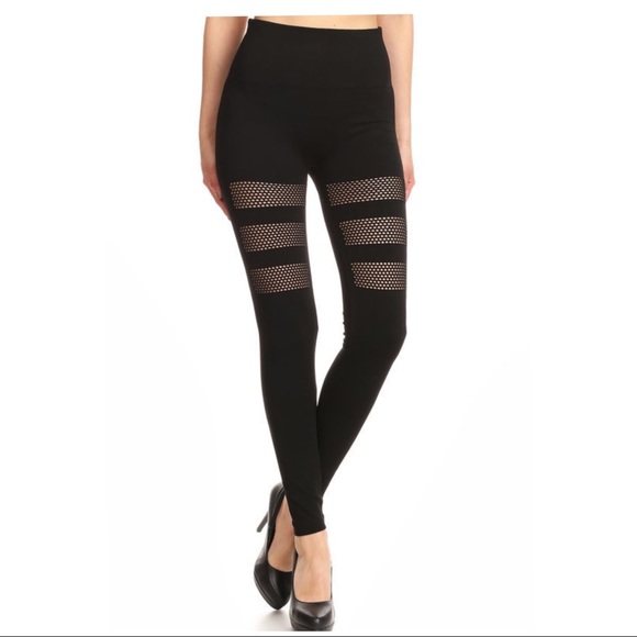 Pants - Seamless Tri Thigh Mesh Leggings